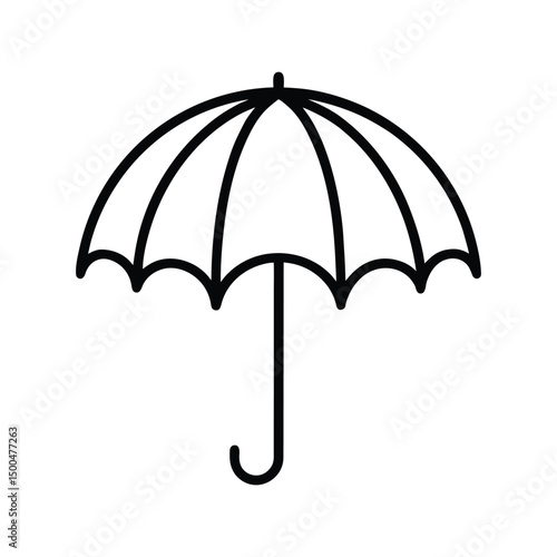 Minimalist Umbrella Icon
