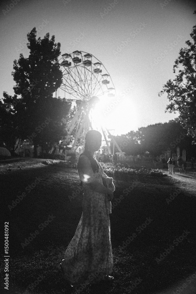 Obraz premium Woman B&W 