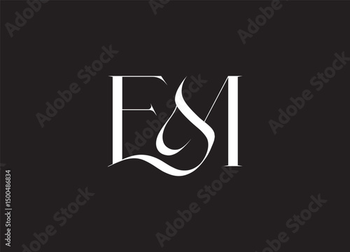 EM logo desing and monogram logo