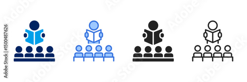 Storytelling  Icon Set Different Style Collection 