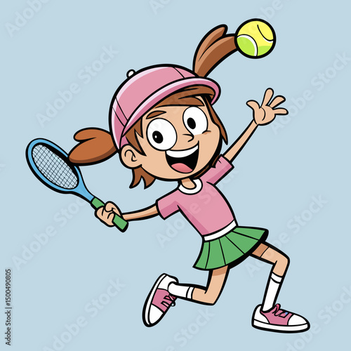 boy playing tennis