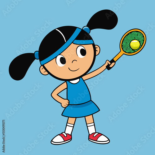 boy playing tennis
