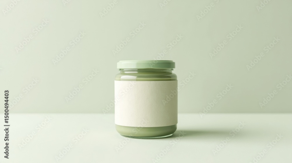 Eco-friendly wrapped mushroom packaging in minimalist design isolated view Eco-friendly wrapped mushroom packaging in minimalist design isolated view