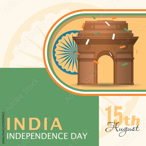 India Independence Day Poster. Celebrate freedom