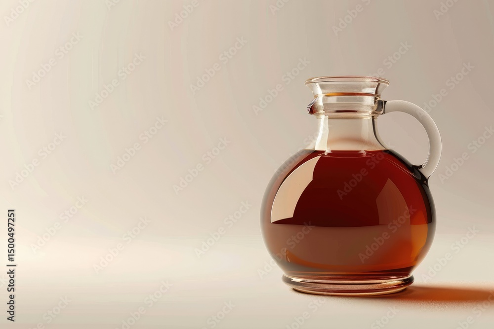 Clear Pixel Visual of Syrup 3D Icon Illustration Clear Pixel Visual of Syrup 3D Icon Illustration