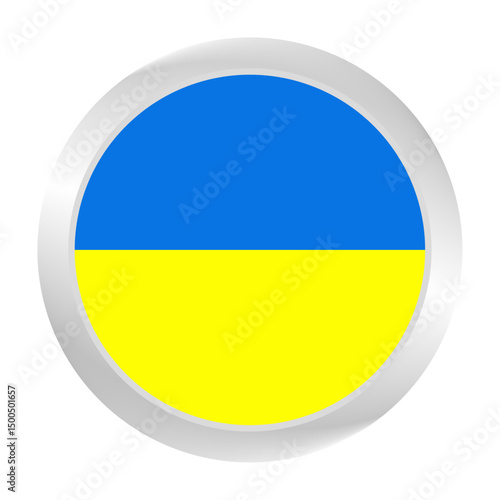 Flag of Ukraine. Circle flag icon logo. Round flag. Flag icon. Standard color. Digital illustration. Vector illustration. Free Download Flag of Ukraine. Circle flag icon logo. Round flag. Flag icon. Standard color. Digital illustration. Vector illustration. - GFXLoad