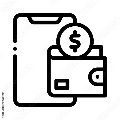 ewallet line icon