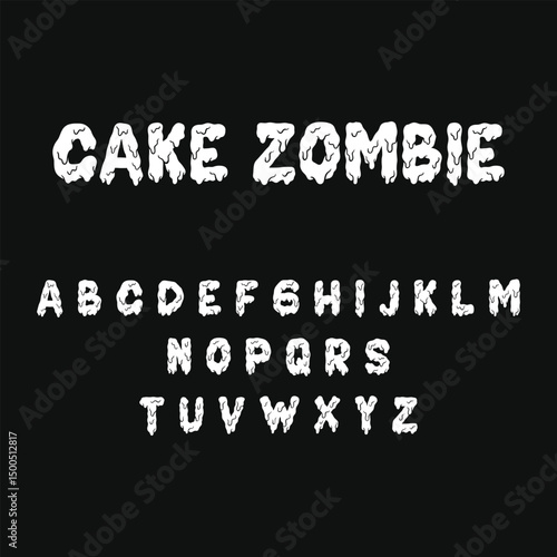 Halloween Creepy Font - Dripping Zombie Typeface