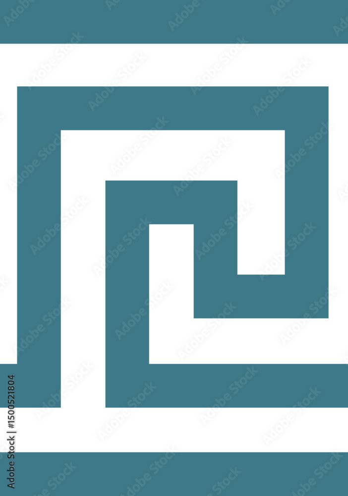 Greek meander symbol element Greek meander symbol element