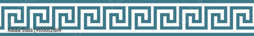 Fotografi Greek meander Border element