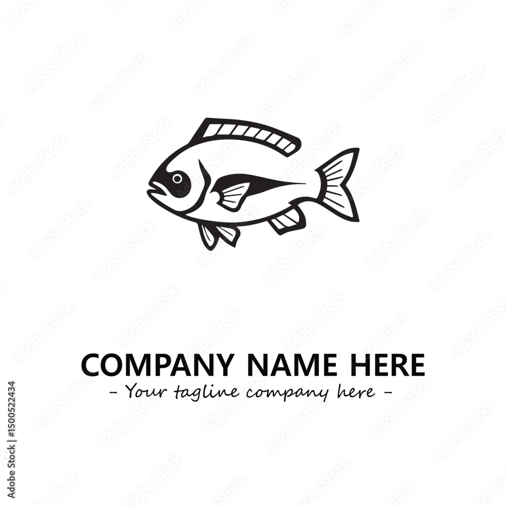Obraz premium Fish logo company design vector illustration