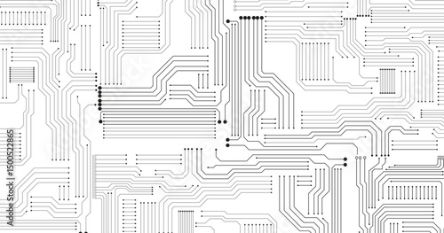 Abstract digital background with technology circuit board texture. Electronic circuit board close up.