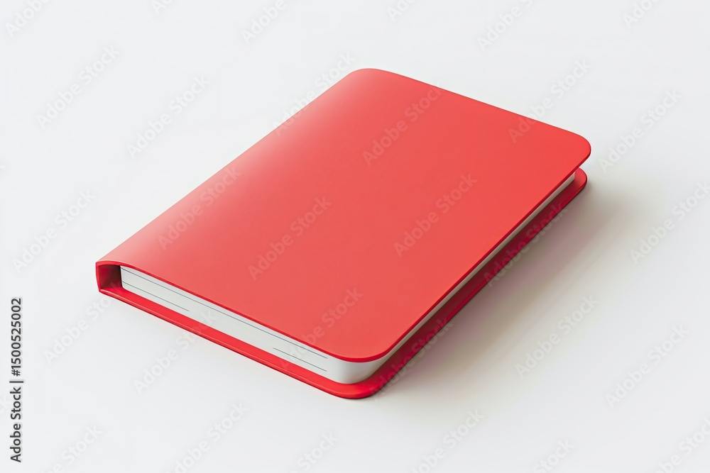 Vibrant Color Image of 3D Illustration Notebook Isolated on White Background Vibrant Color Image of 3D Illustration Notebook Isolated on White Background