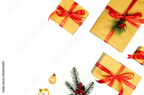 Wallpaper Mural christmas gift boxes for banner decoration Torontodigital.ca