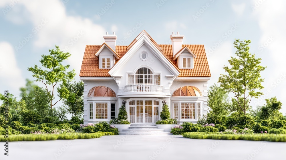 Luxury Home Exterior Design: A Dream House in Picturesque Setting Luxury Home Exterior Design: A Dream House in Picturesque Setting