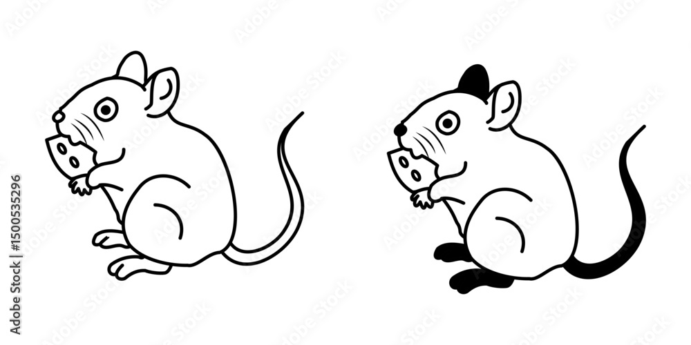 Obraz premium mous icon white on background