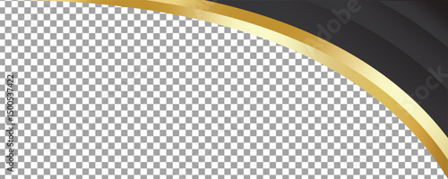 Abstract geometric elements with realistic gold and black effects. Vector geometric illustration of graphic gold shapes. Luxury
