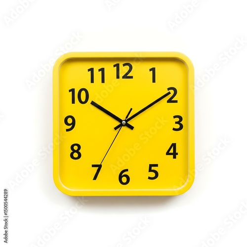 yellow wall clock