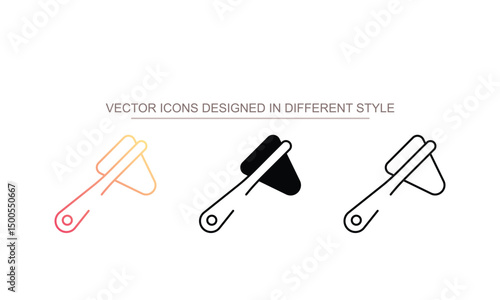 Medical Hammer icon design with white background stock illustration
