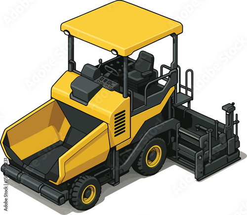 Road Asphalt Paver Heavy Vehicle
