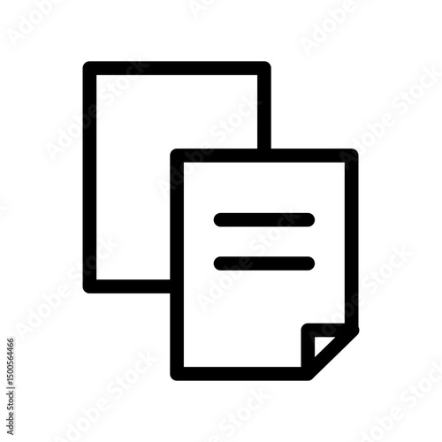 documents line icon