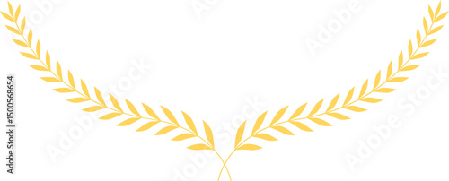 Wallpaper Mural Golden Laurel Wreath Icon for Awards and Achievements Torontodigital.ca