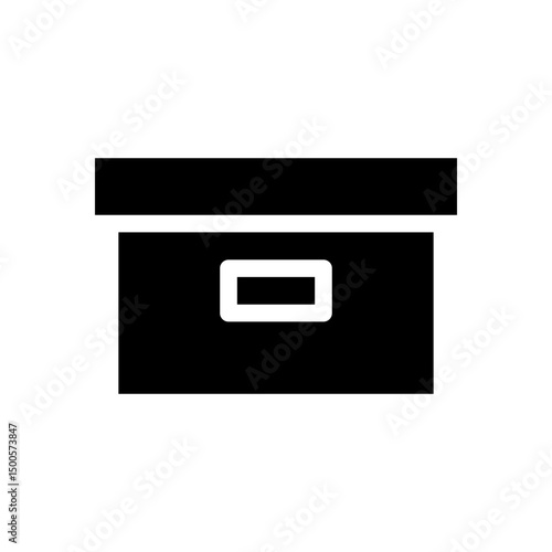 storage box glyph icon