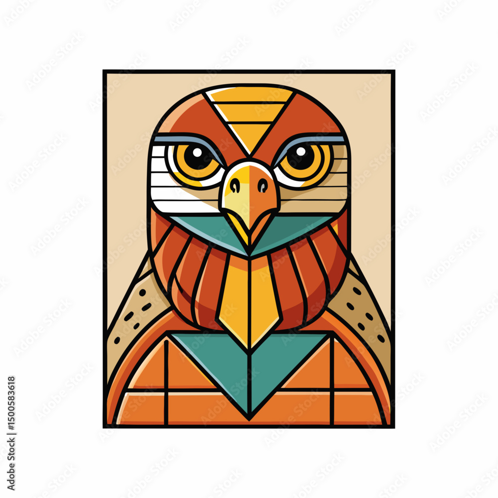 Obraz premium owl on a white background