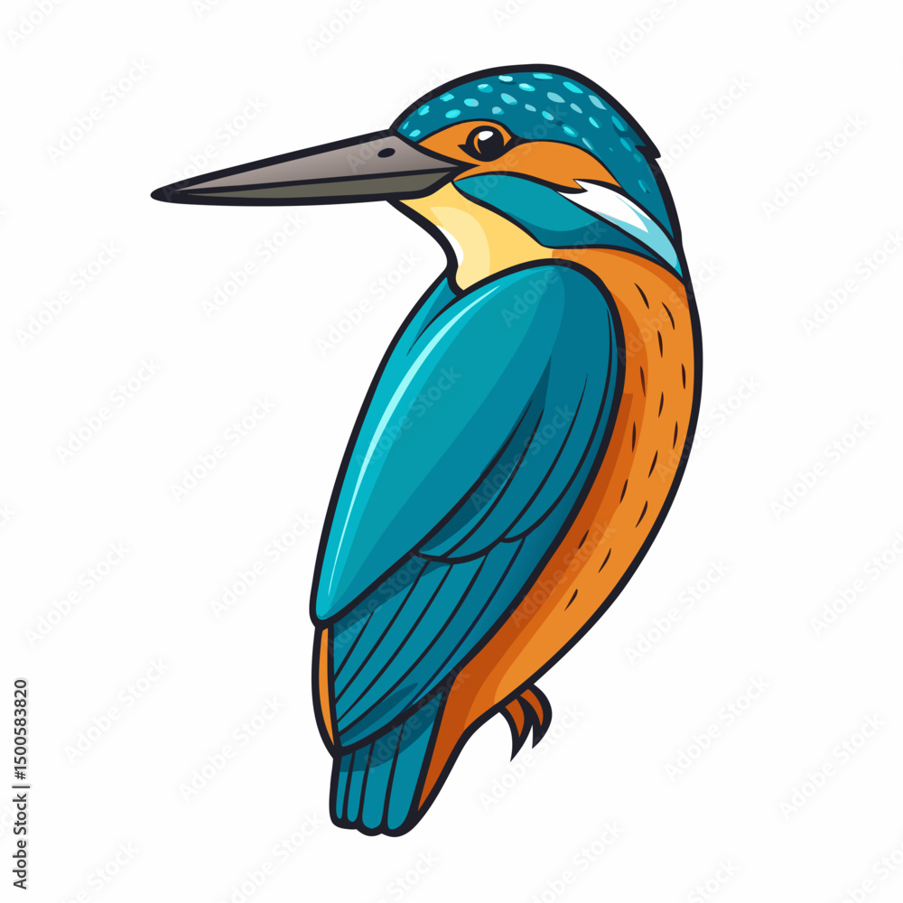 Fototapeta premium blue heron isolated on white