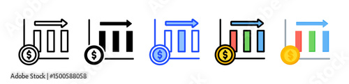 Stagnation Icon Collection With Multiple Styles