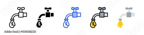 Liquidity Icon Collection With Multiple Styles