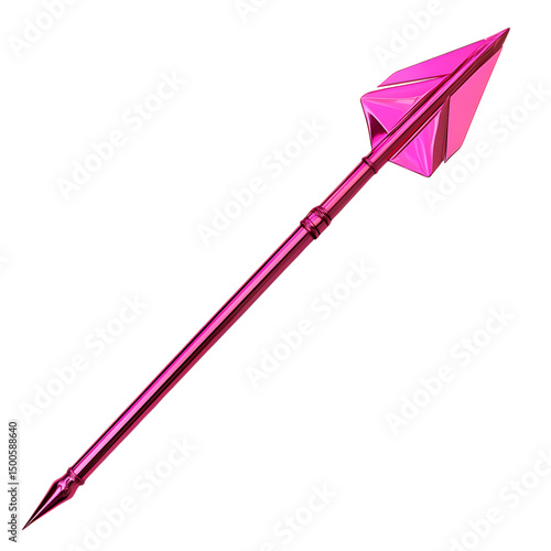 Contemporary Arrow with an Innovative Design in Daz Isolated on Transparent Background