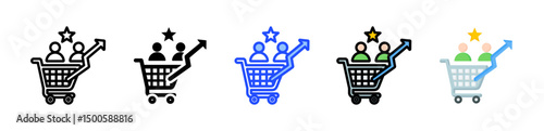 Consumer Confidence Icon Collection With Multiple Styles