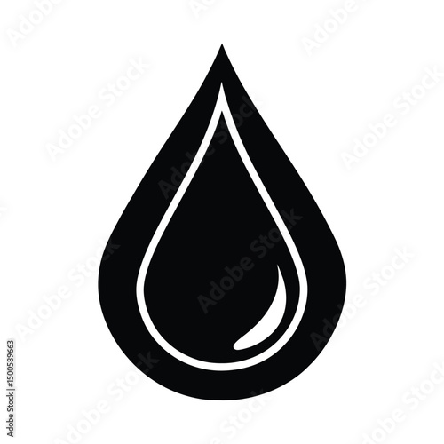 oil drop liquid icon vector illustration