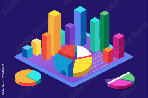 Business person interacting with a futuristic digital marketing interface, showcasing online advertising analytics, data charts, email marketing, and campaign performance metrics on a virtual screen. 