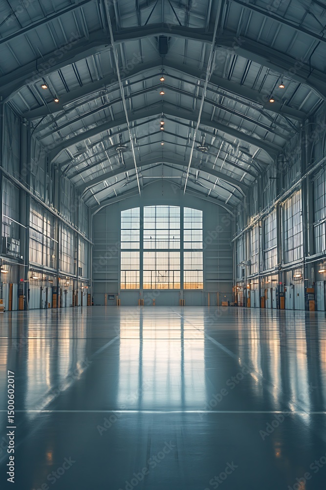 Spacious Industrial Hallway Spacious Industrial Hallway