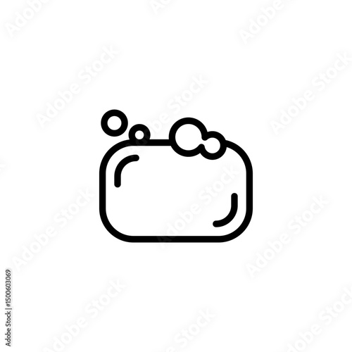 Soap bar line icon. Simple outline style. Hygiene, single high quality symbol for web design or mobile app. Thin line sign
