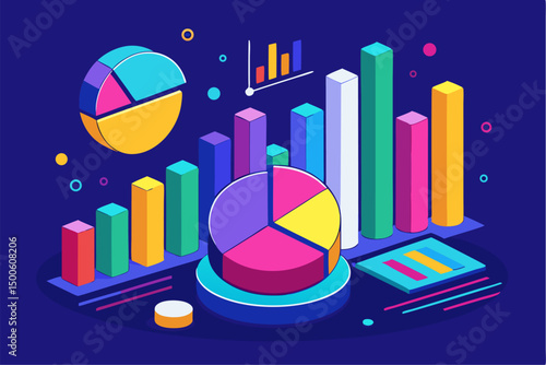 Business person interacting with a futuristic digital marketing interface, showcasing online advertising analytics, data charts, email marketing, and campaign performance metrics on a virtual screen. 