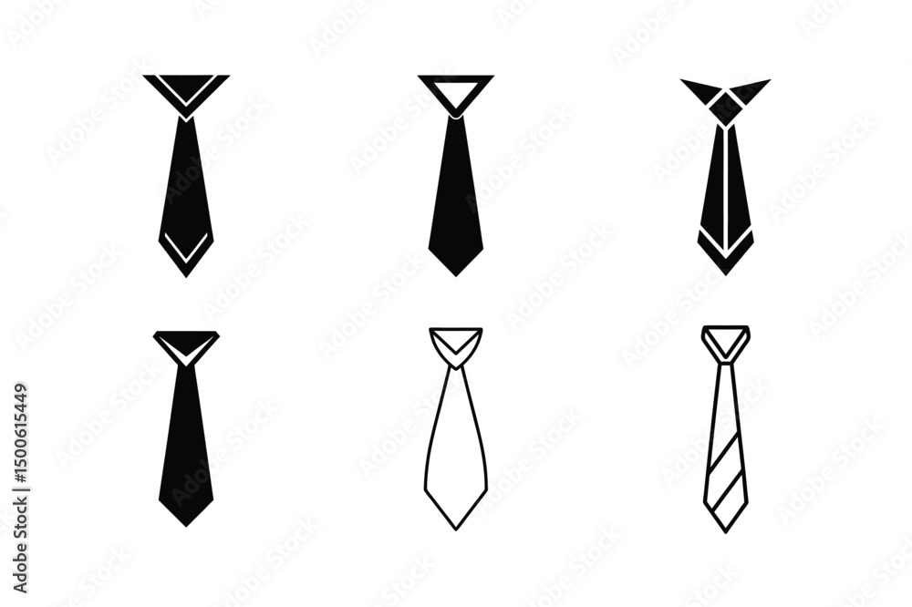 flat clean tie icon businesswear vector flat clean tie icon businesswear vector