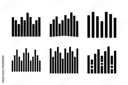 equalizer icon vector audio bar concept