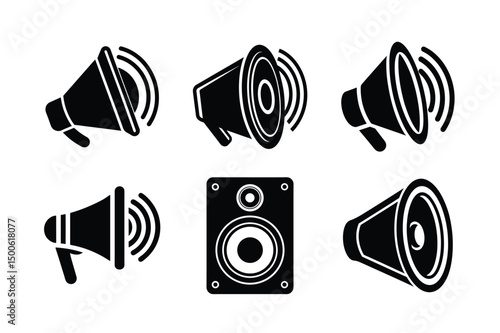 abstract sound bars vector icon flat design