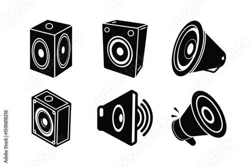 flat vector equalizer icon for music