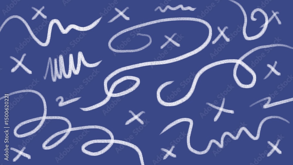 Textured scribbles floating on a deep blue. Abstract background for header poster banner backdrop design Textured scribbles floating on a deep blue. Abstract background for header poster banner backdrop design