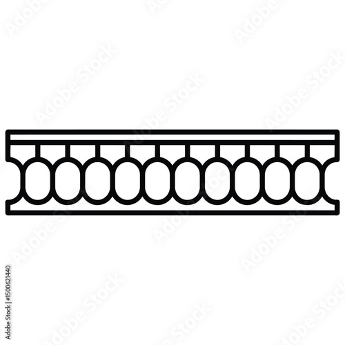 Classic Greek Architectural Ornament Border Design Element