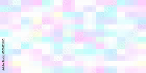 pixelate colorful pastel colors blue pink white yellow rectangle pixel pattern abstract palette background