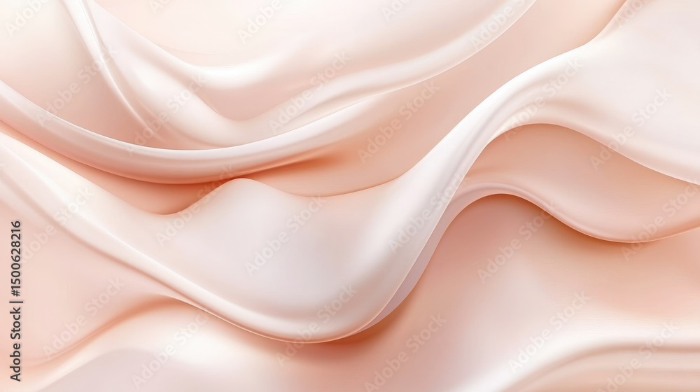 Fototapeta premium A pastel beige minimal background with a faint textured pattern and ample copy space. Soft natural light.