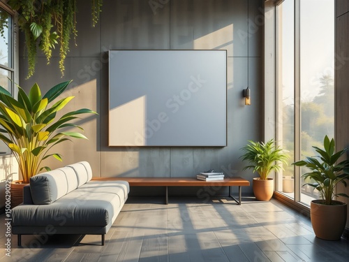 Wallpaper Mural modern living room Torontodigital.ca