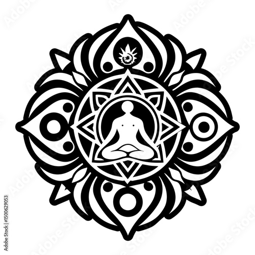 A glyph style icon of healing symbol