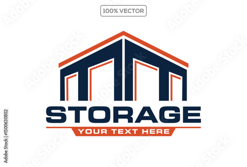 self storage concept vector graphic logo illustration template logo