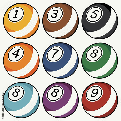 vector illustration of balls